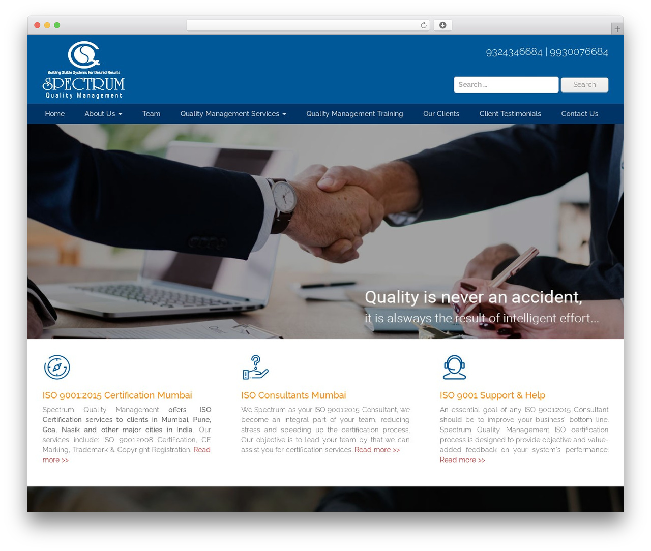 WordPress theme ISOQMS - isoqms.in