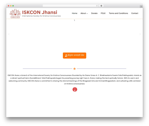 Classic menu block WordPress plugin - iskconjhansi.com