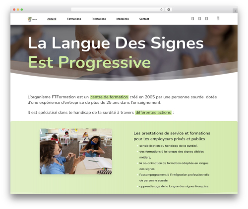 WordPress theme Salient - ftformation.fr