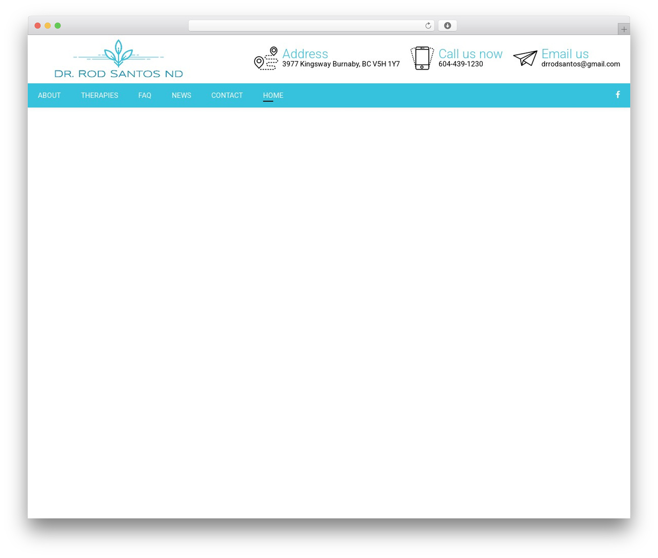 WordPress theme santos - centralparknaturopathic.com