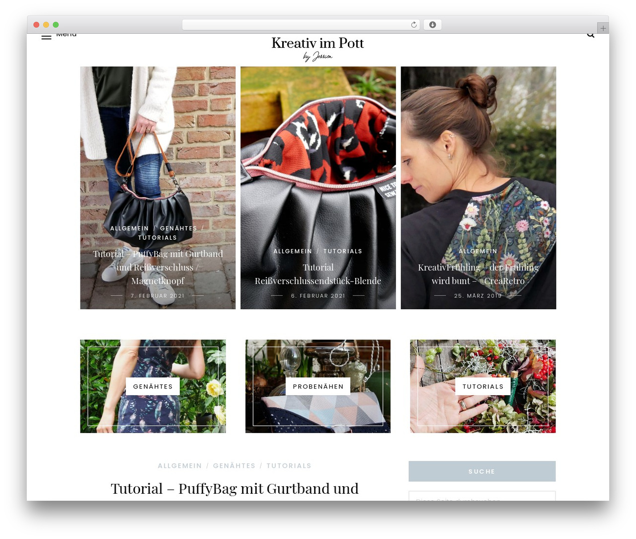 WordPress theme Sitka - kreativ-im-pott.de
