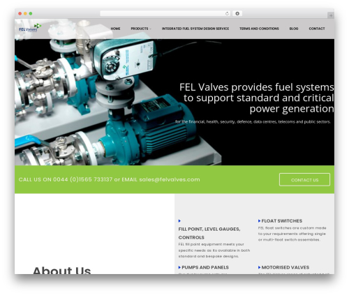 WordPress website theme spring - felvalves.com