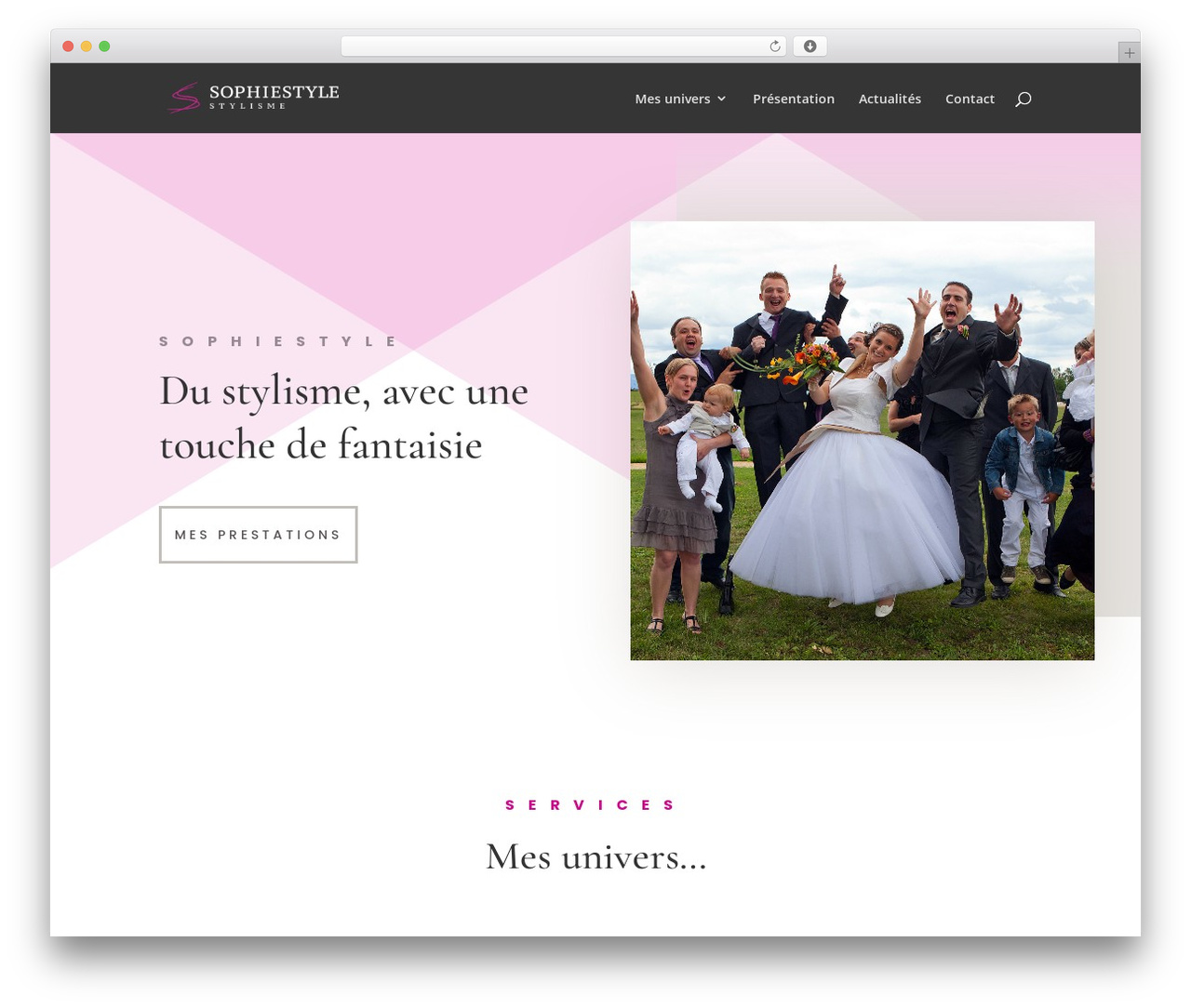 WP theme Divi - sophiestyle.ch