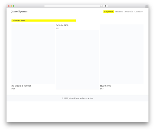 BootScore WordPress theme - jaimeeguaras.com
