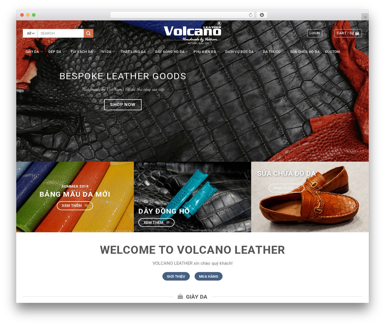 Dược phẩm WordPress theme - volcanoleather.com.vn