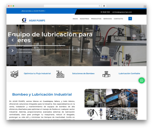 Educat WordPress page theme - agarpumps.com