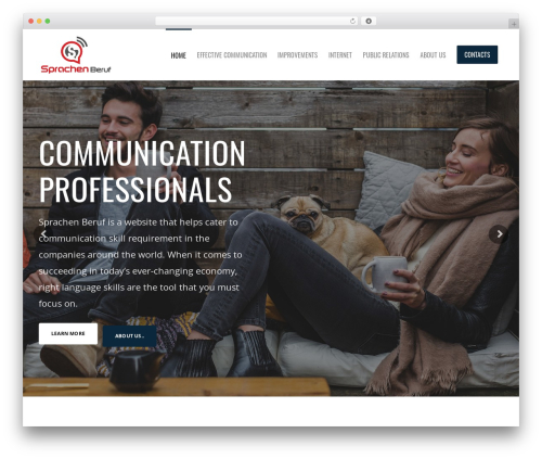 Engage business WordPress theme - sprachen-beruf.com