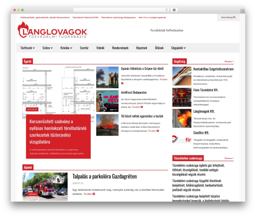 FlatNews WordPress website theme - langlovagok.hu