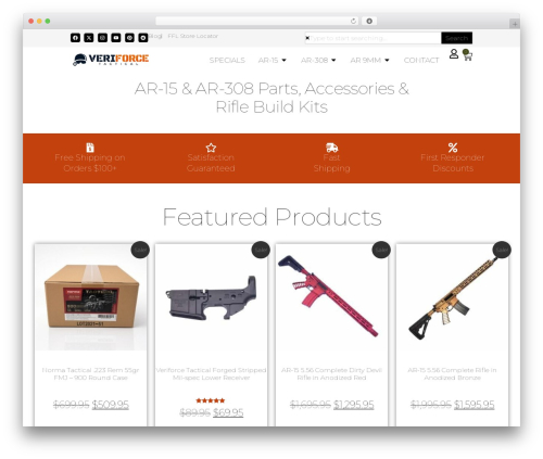 Hello Elementor theme WordPress - veriforcetactical.com