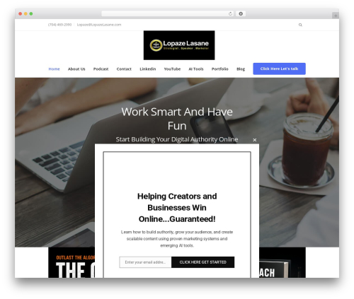 LeadEngine WordPress theme - lopazelasane.com