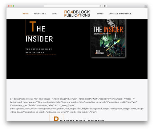 Odrin WordPress theme - roadblockpublications.com
