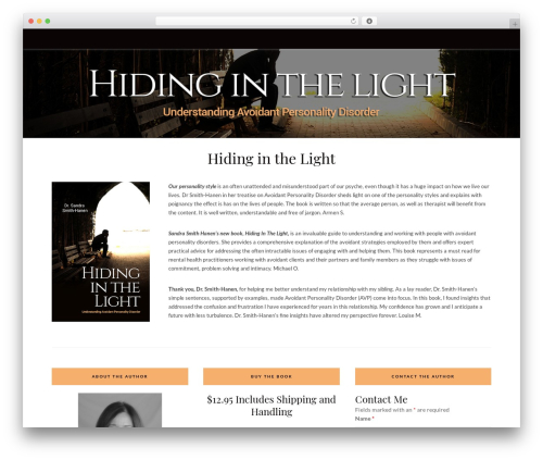 Posty WordPress theme - hidinginthelightbook.com