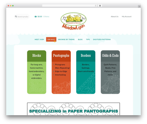 WordPress theme Storefront - meadowlyon.com