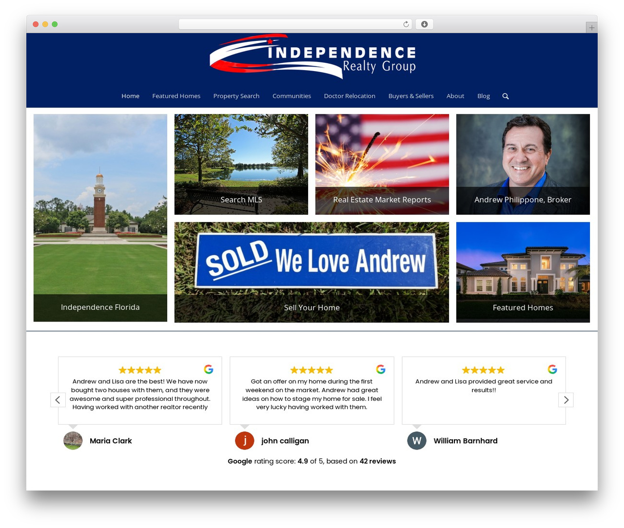 WordPress theme Enfold - independencefl.com