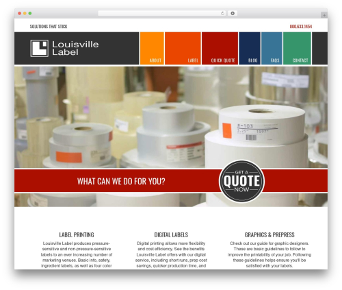WordPress theme Genesis - louisvillelabel.com