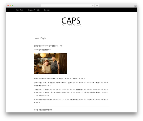 Writee free WP theme - caps.work