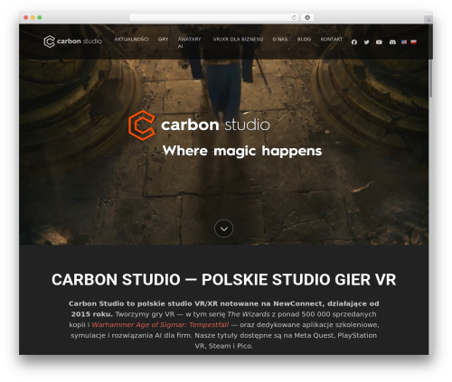 Best WordPress theme BootScore - carbonstudio.pl