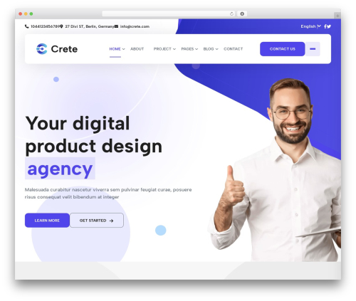 Crete WordPress theme - crete.themepreview.xyz/home-two