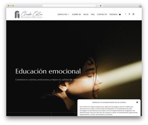Divi theme WordPress - claudiacollao.com
