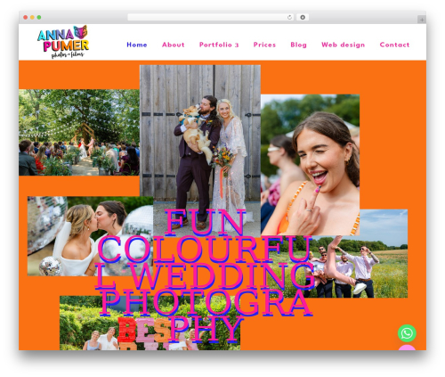 Divi wallpapers WordPress theme - annapumerphotography.com