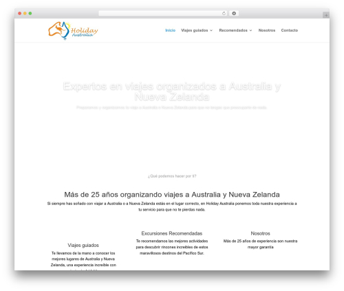 Divi WordPress theme - holidayaustralia.com