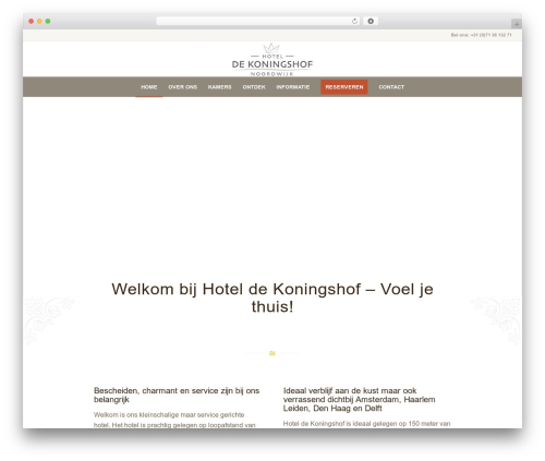 Enfold best hotel WordPress theme - hoteldekoningshof.nl