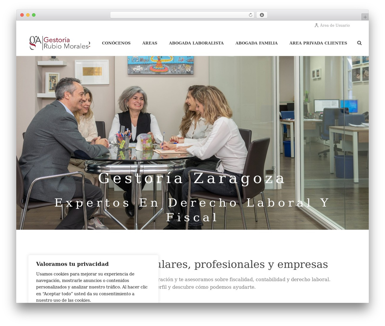 Jupiter theme WordPress - gestoriarubiomorales.com