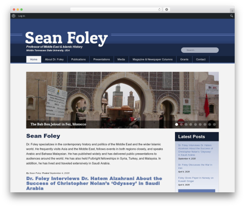 Jupiter WordPress theme - seanfoley.org