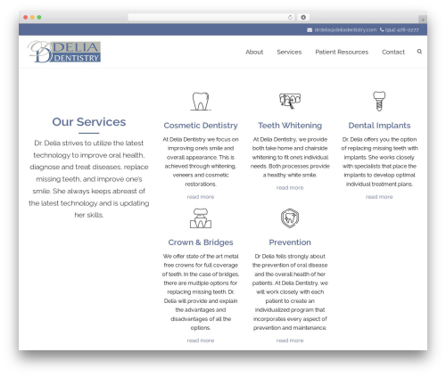Lambda theme WordPress - deliadentistry.com
