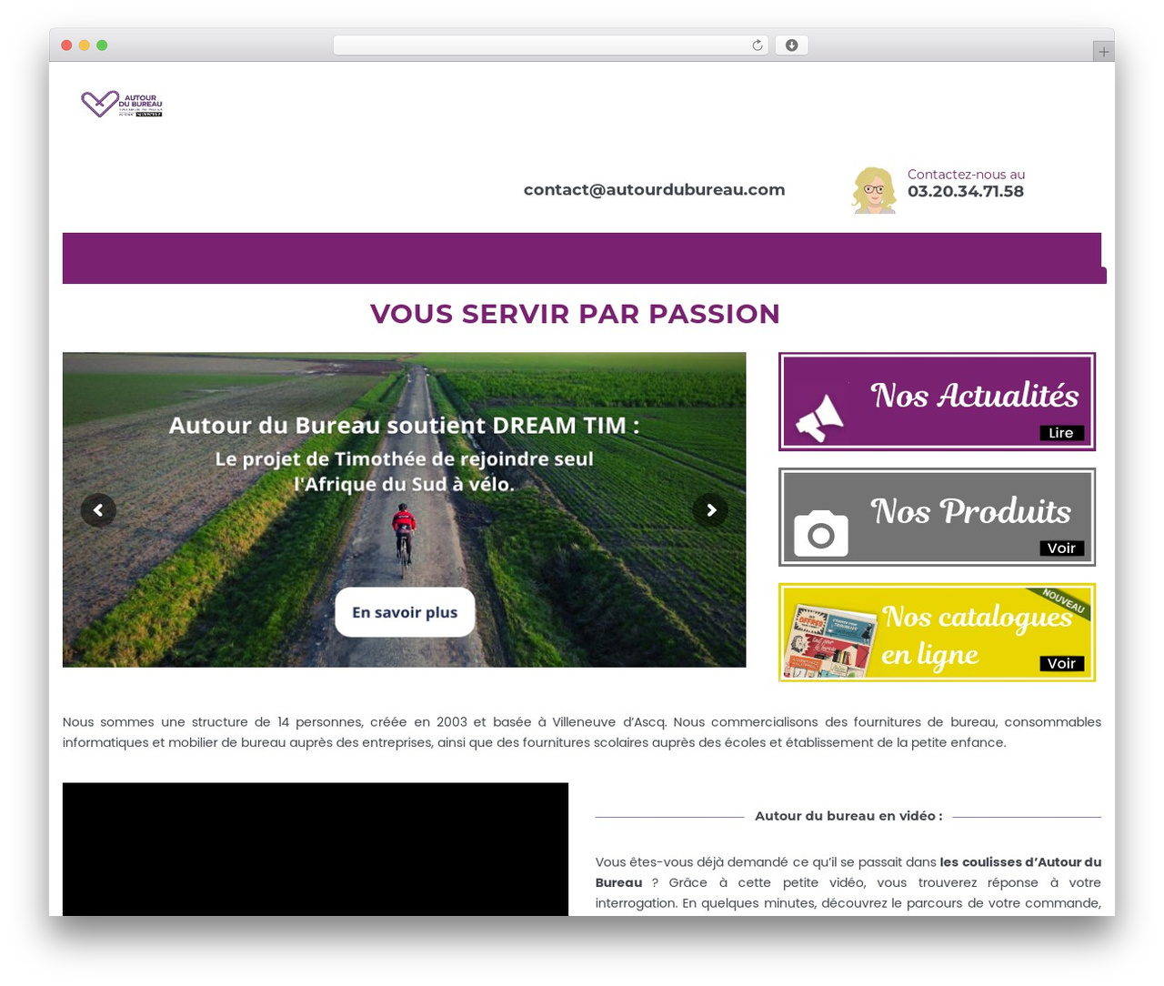 Optico theme WordPress - autourdubureau.com