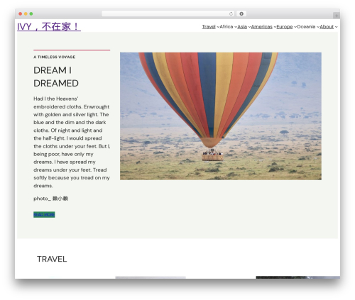 Theme WordPress Blockbase (Premium) - ivyleetravel.com