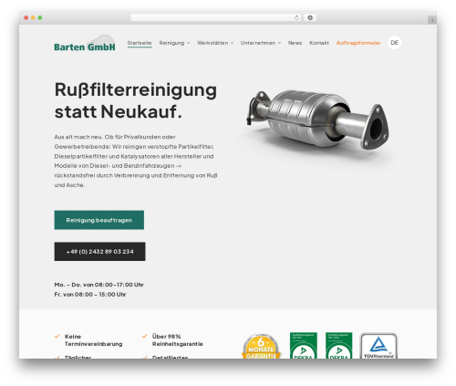 Theme WordPress PSM Theme - russfilterreinigung.de