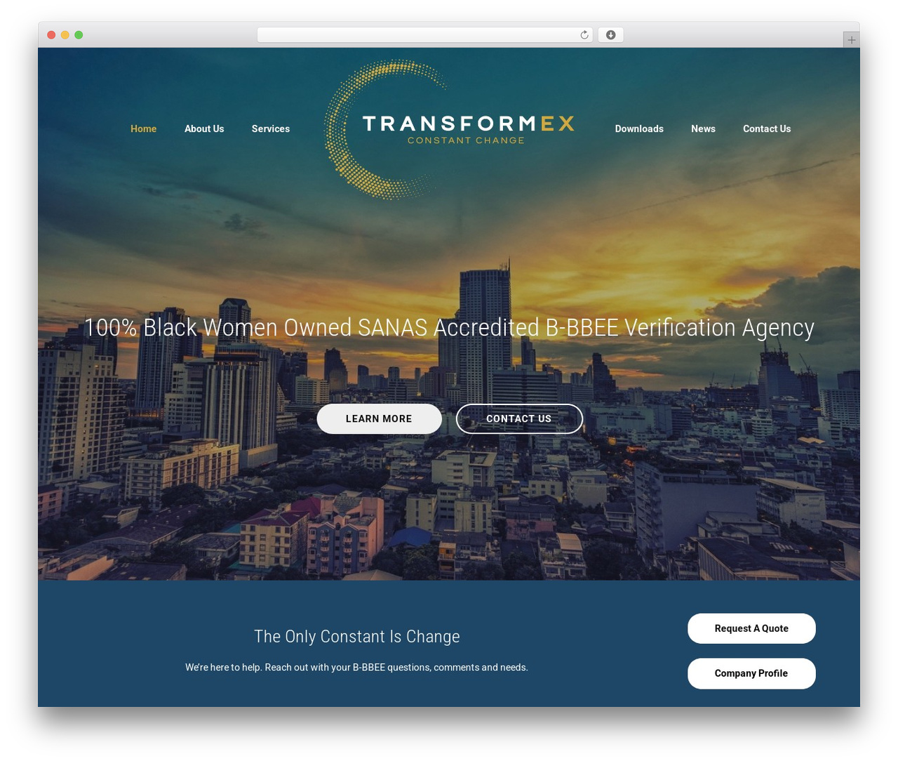 Theme WordPress transform - transformex.co.za