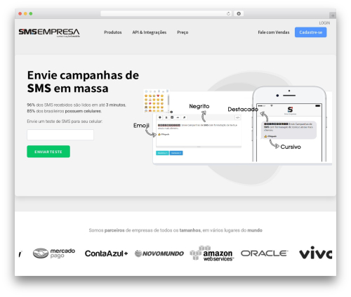 WordPress theme Shiftkey - www.smsempresa.com.br