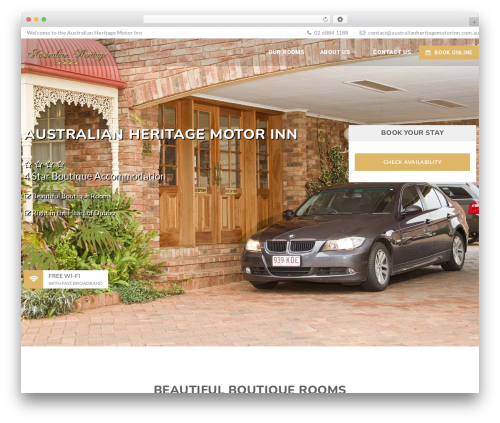Zante best WordPress theme - australianheritagemotorinn.com.au