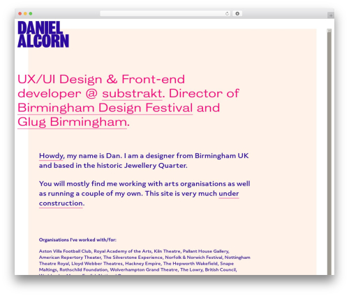 Base Theme theme WordPress - danielalcorn.com