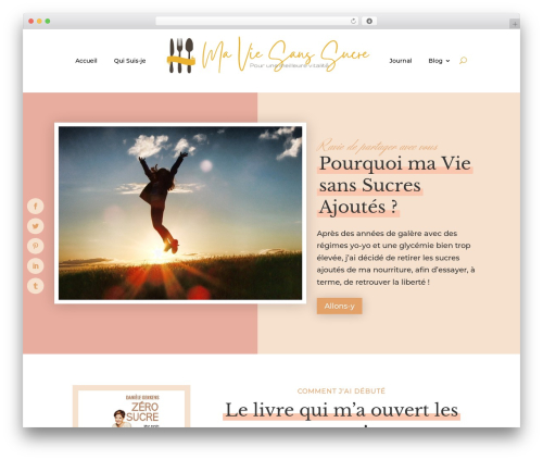 Clara WordPress theme - ma-vie-sans-sucre.ch