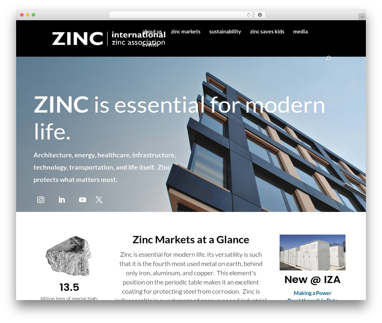 Divi theme WordPress - zinc.org