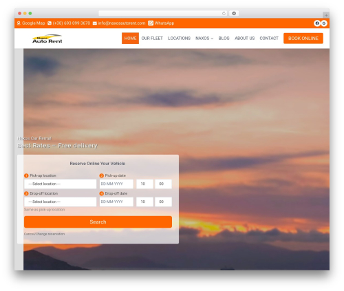Kadence best WordPress theme - naxosautorent.com