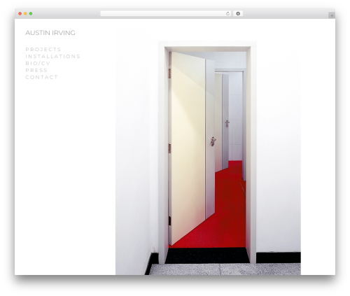 Milo WordPress theme - austinirving.com