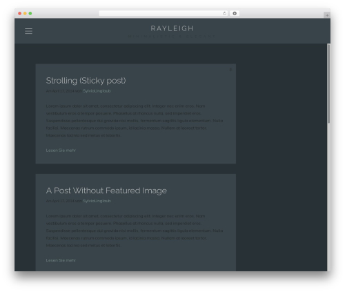 Rayleigh theme WordPress - sylvia-unglaub.com