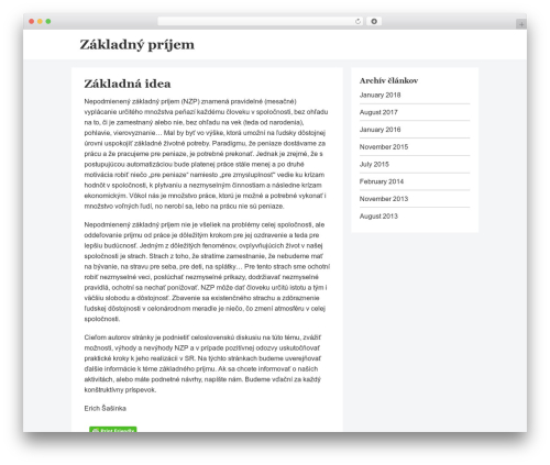 Simplelin WordPress theme - zakladnyprijem.sk