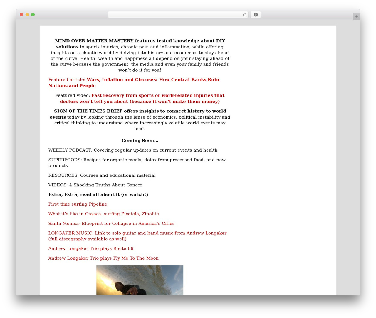 TunePipe Basic theme WordPress - mindovermattermastery.com TunePipe Basic theme WordPress - mindovermattermastery.com