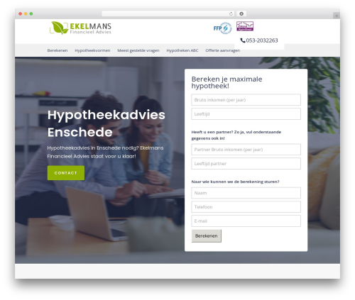 WordPress theme Divi - hypotheekadvies-enschede.com