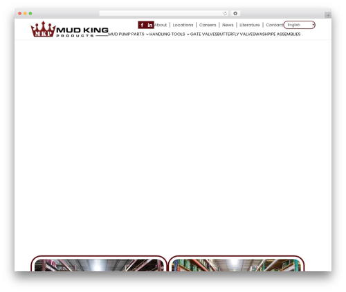 WordPress theme Divi - mudkingproducts.com