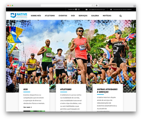 WordPress website theme Klippe - nativewarriors.pt