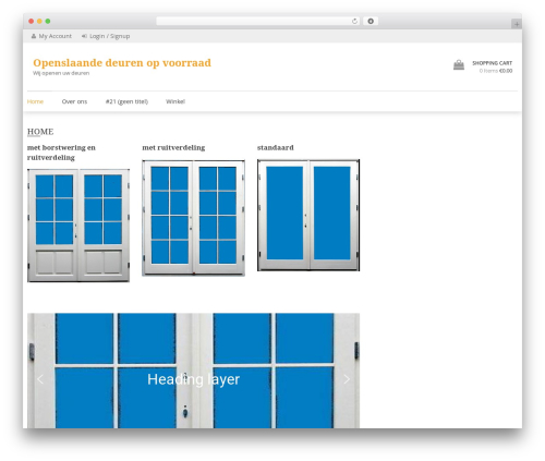 WP Store theme WordPress - openslaandetuindeuren.com
