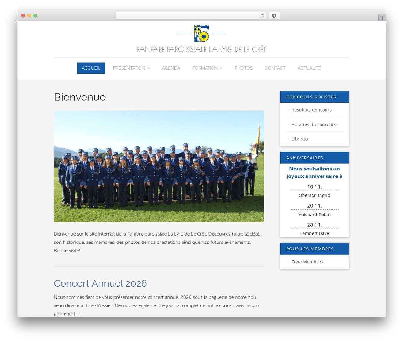 WP theme Materialize - fanfare-lecret.ch WP theme Materialize - fanfare-lecret.ch