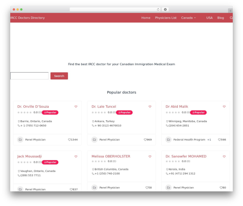 Directorist directory linking WordPress plugin - irccdoctors.ca