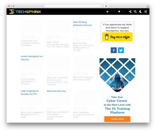 Boombox WordPress theme - techsphinx.com